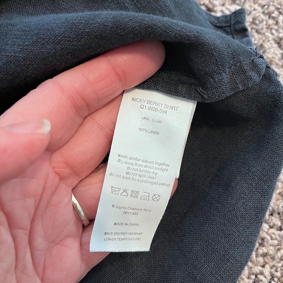Seasalt Nicky Berry 100% Linen tunic sz8 - Picture 4 of 4